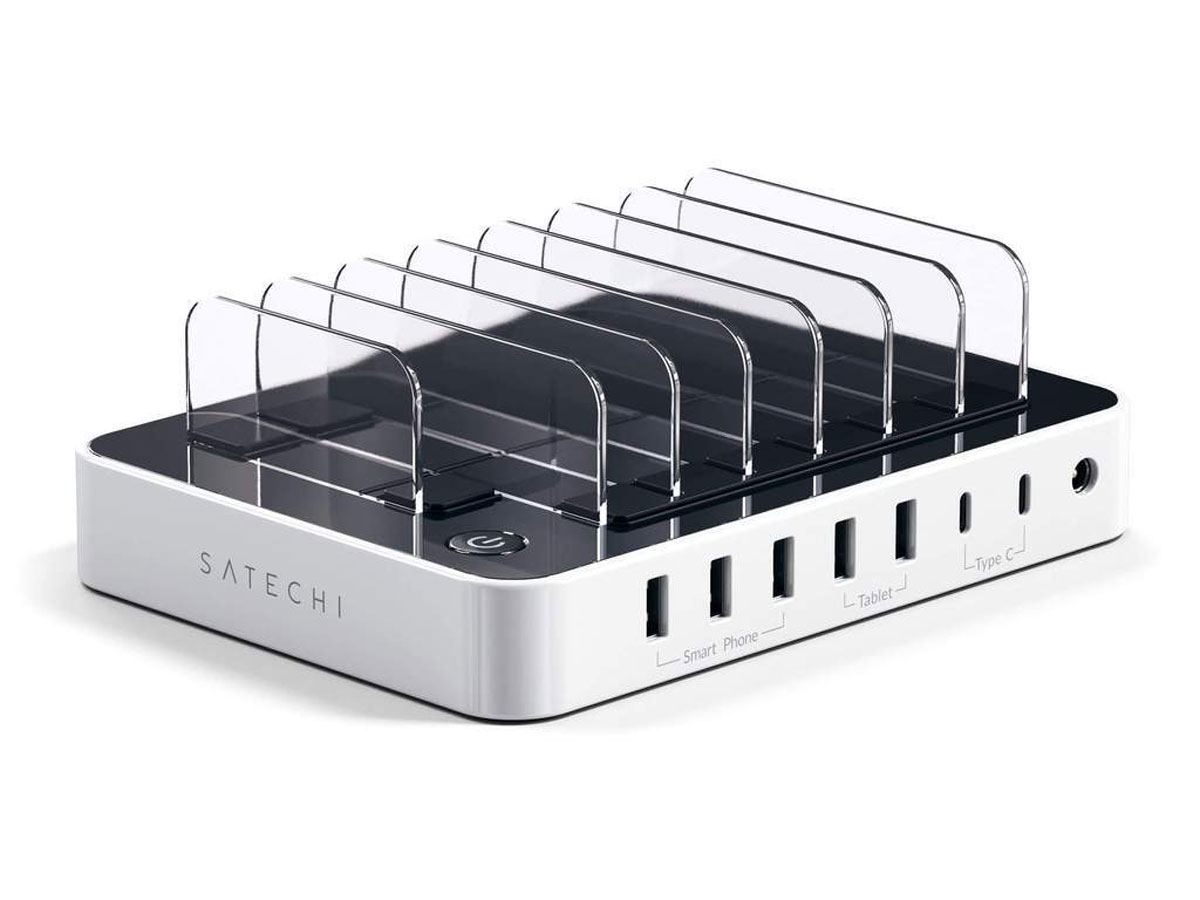 Satechi Charge Dock USB-C Wit - Oplader voor 7 Apparaten