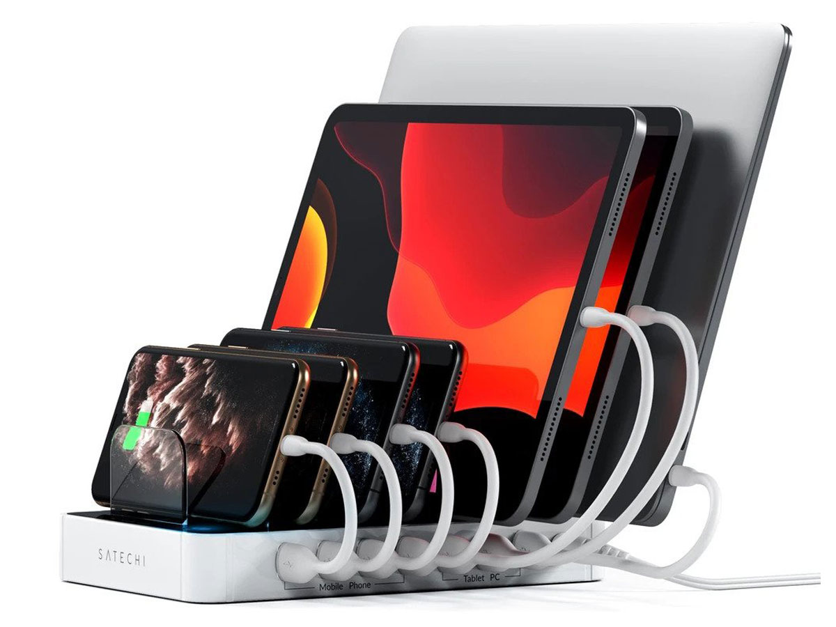 Satechi Charge Dock Wit - Oplader voor 7 Apparaten