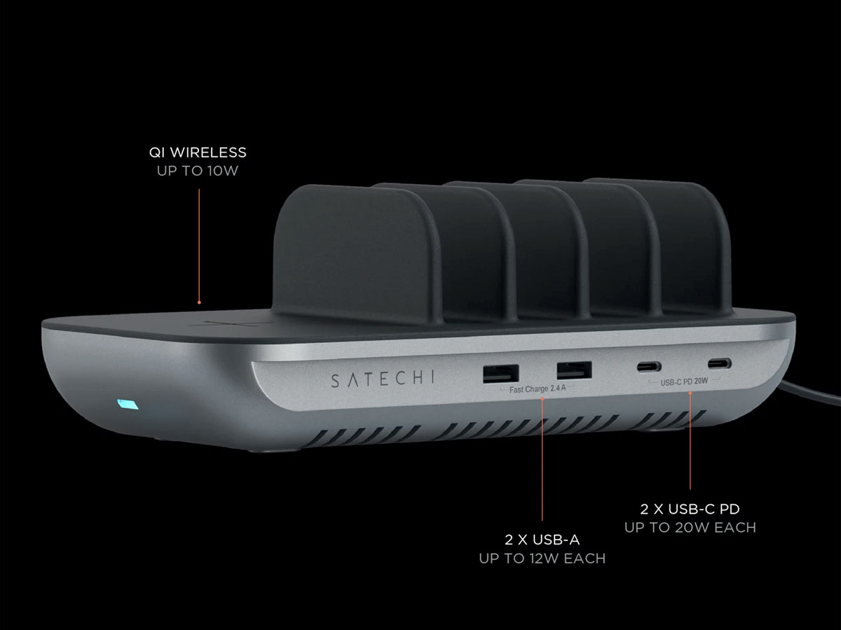 Satechi Dock5 Multi-Device Charging Station - Oplader voor 5 Apparaten