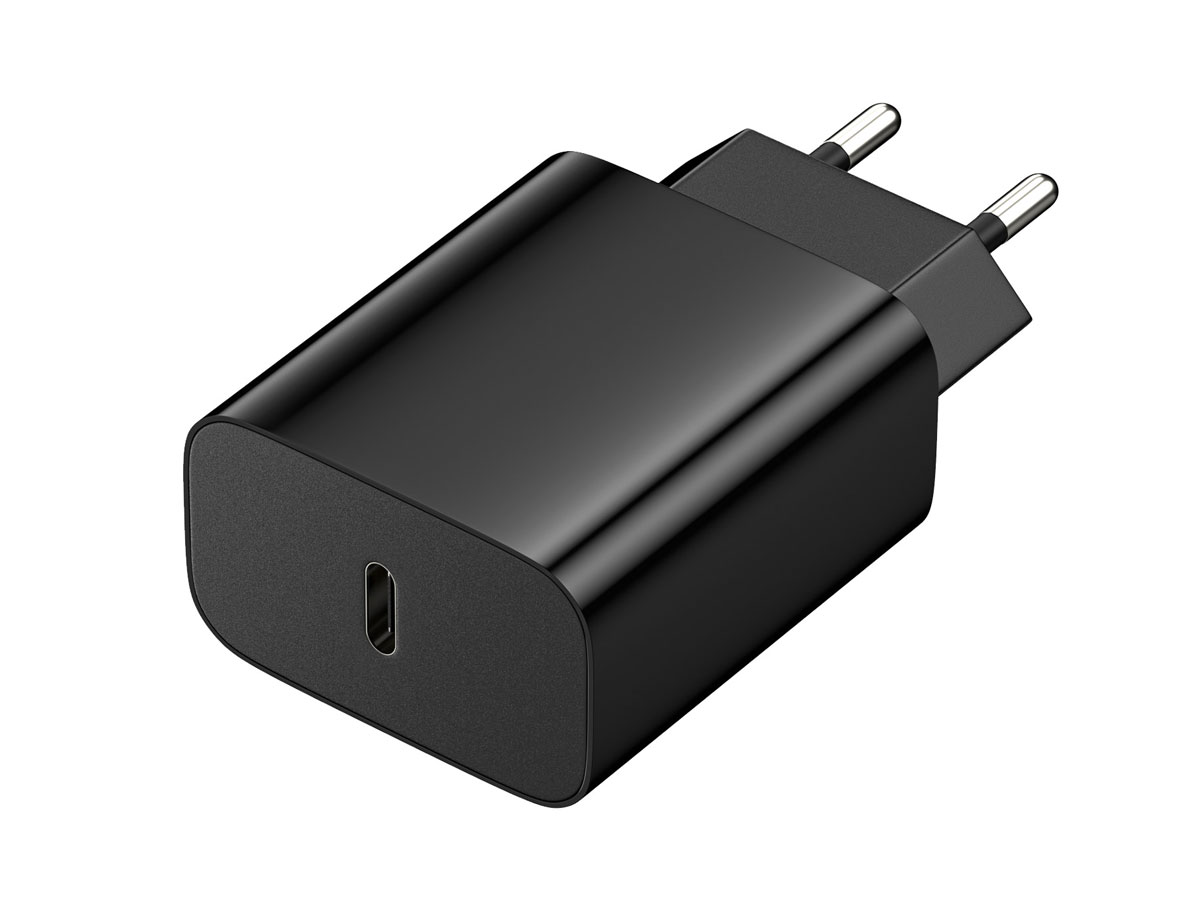 Woodcessories USB-C Fast Wall Charger Zwart - 30W Oplader Snellader