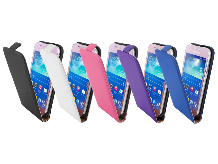 Mobiparts Premium Echt Leren Flip Case voor Samsung Galaxy Core Plus