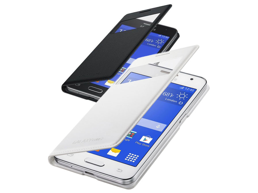 Ijver vermijden accumuleren Originele Samsung Galaxy Core 2 S-View Cover Hoesje (EF-CG355B)