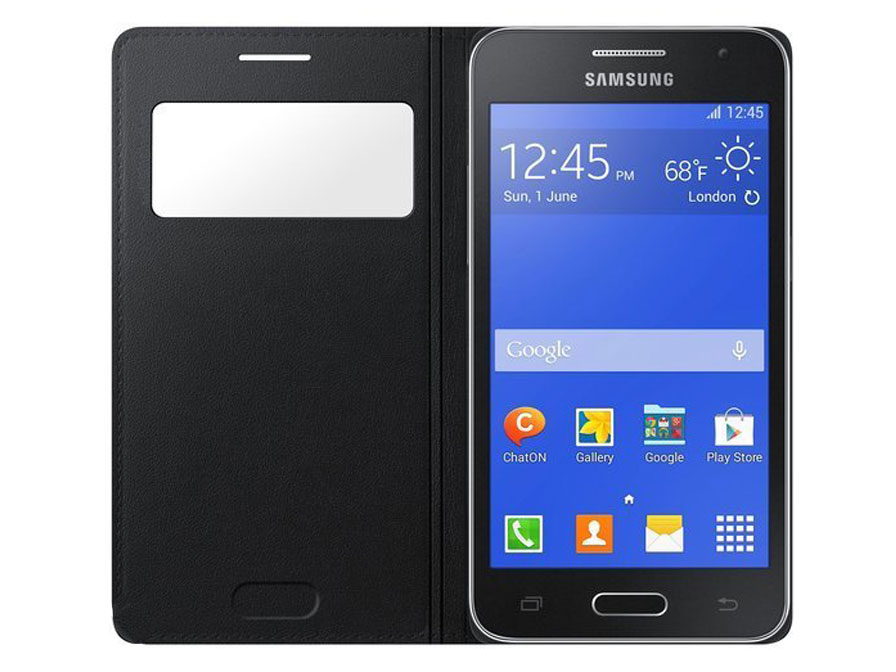 Originele Samsung Galaxy Core 2 S-View Cover Hoesje (EF-CG355B)