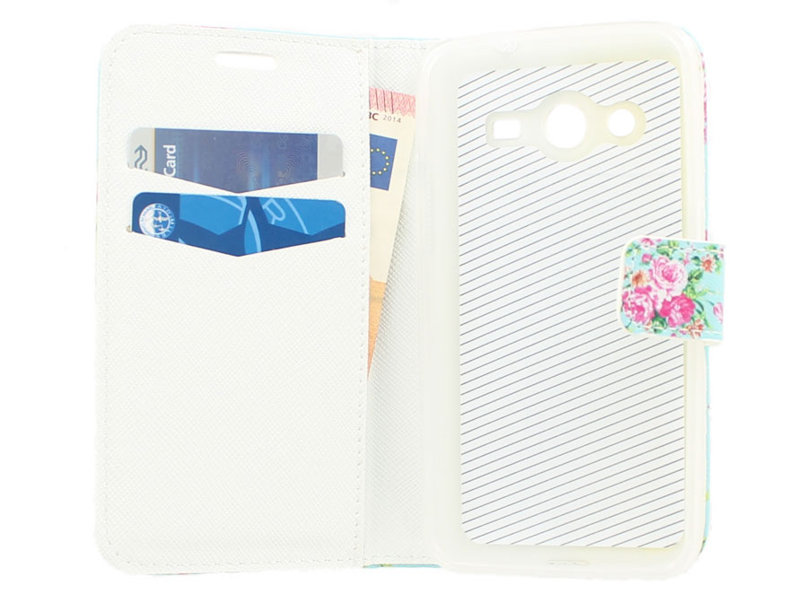 Flower Book Case Hoesje voor Samsung Galaxy Core 2