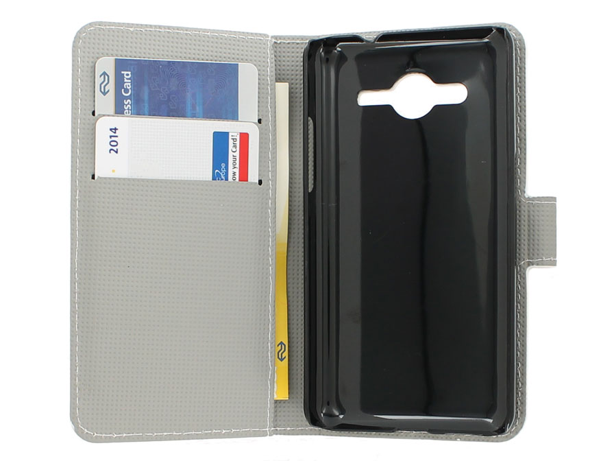 Samsung Galaxy Core 2 Wallet Case Hoesje - Blossom Design