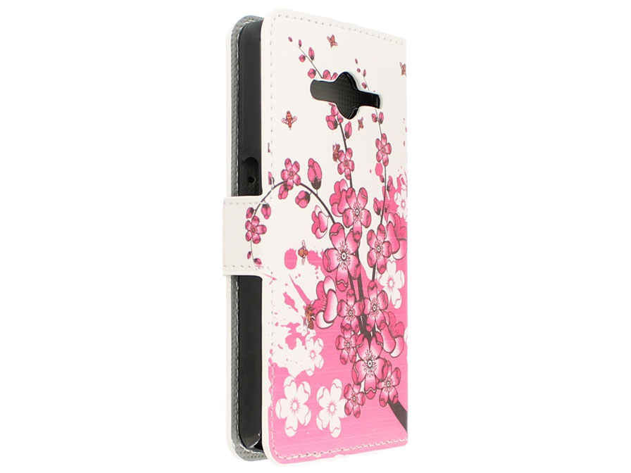 Samsung Galaxy Core 2 Wallet Case Hoesje - Blossom Design