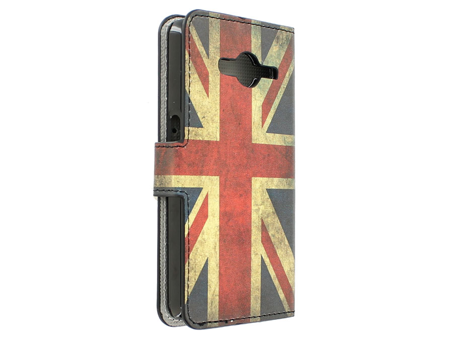 Samsung Galaxy Core 2 Wallet Case Hoesje - Vintage UK Flag