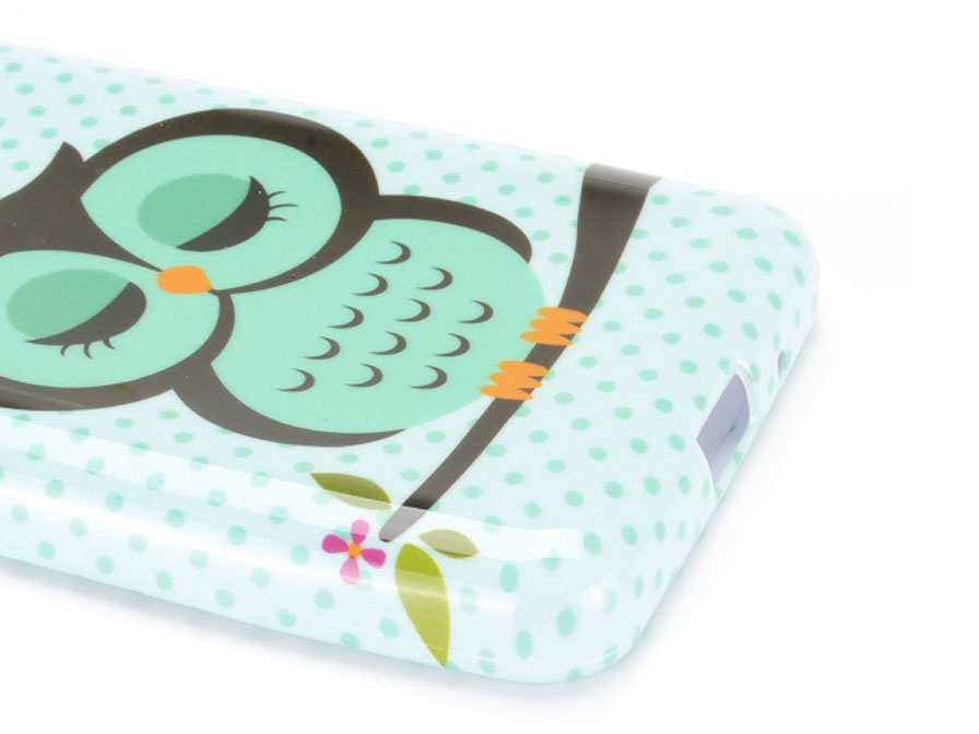 Sleepy Owl Skin Case - Hoesje voor Samsung Galaxy Core 2