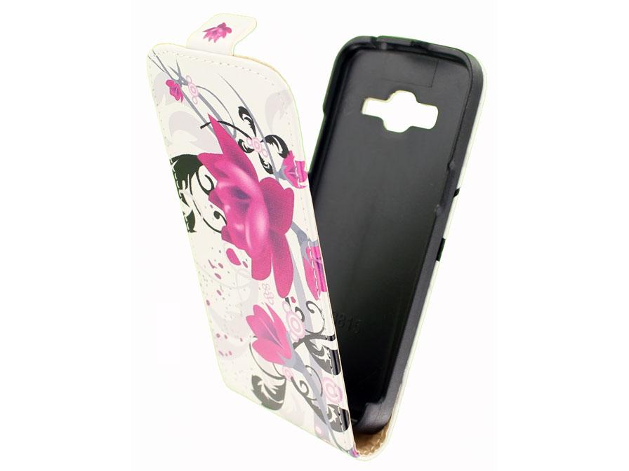 Flower Flip Case - Samsung Galaxy Express 2 hoesje