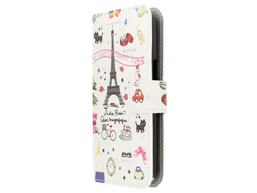 Samsung Galaxy Core 4G Wallet Case Hoesje - J'adore Paris