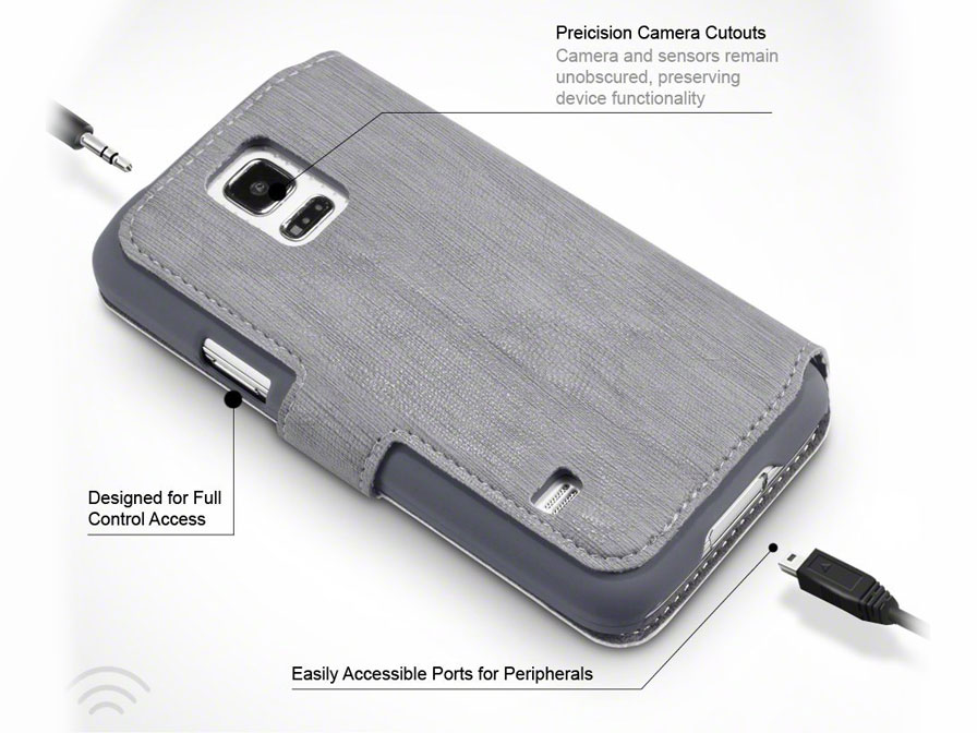 Covert UltraSlim Book Case - Hoesje voor Samsung Galaxy S5 Mini