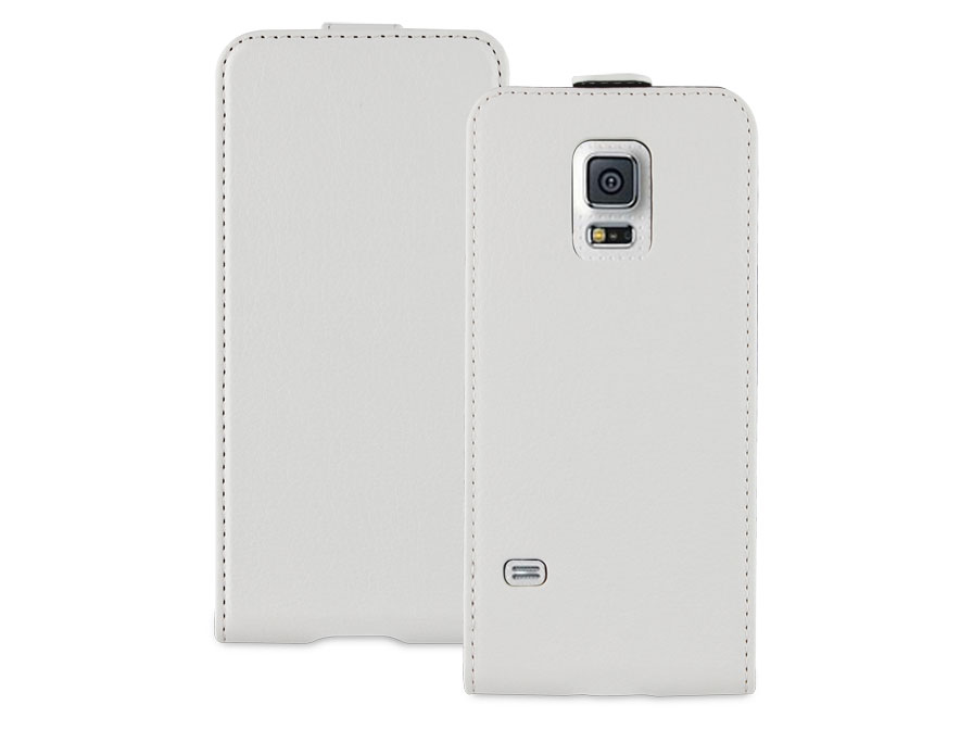 Muvit Slim Elegant Leather Case - Hoesje voor Samsung Galaxy S5 Mini