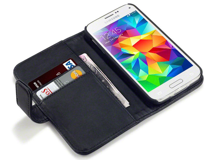 CaseBoutique Leather Wallet Case - Hoesje voor Samsung Galaxy S5 Mini
