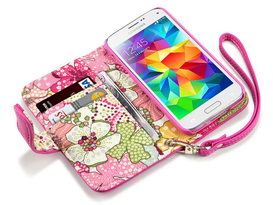 CaseBoutique Lily Wallet Case - Hoesje voor Samsung Galaxy S5 Mini