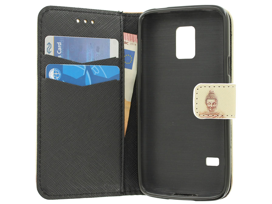 Boeddha Book Case - Samsung Galaxy S5 Mini hoesje