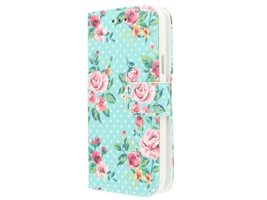 Flower Book Case - Samsung Galaxy S5 mini hoesje