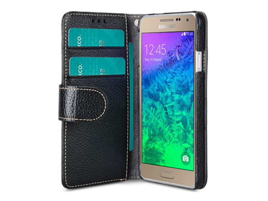 Melkco Wallet Bookcase - Samsung Galaxy Alpha hoesje