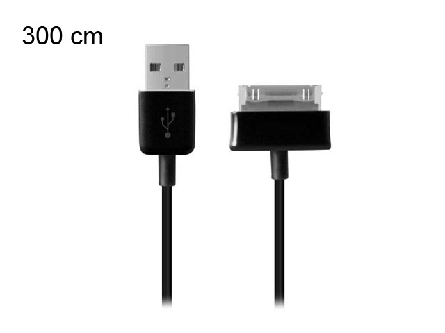 30pin USB kabel voor Samsung Galaxy Tab (300 cm)