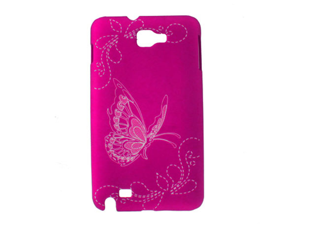 Butterfly Back Case - Samsung Galaxy Note N7000 Hoesje