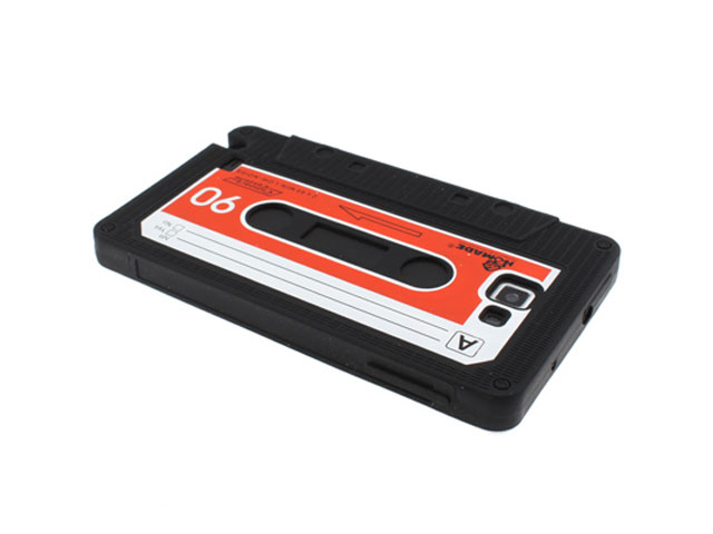 Cassette Tape Silicone Skin Hoes voor Samsung Galaxy Note