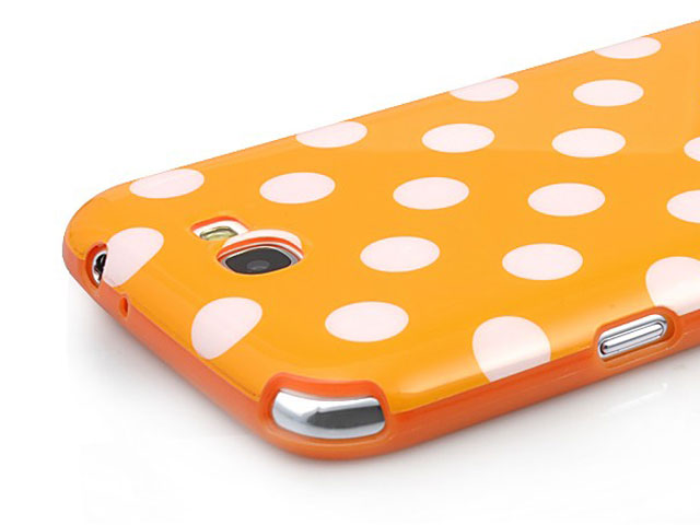 Polka Dot TPU Soft Case Hoesje voor Samsung Galaxy Note 2 (N7100)