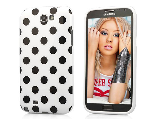 Polka Dot TPU Soft Case Hoesje voor Samsung Galaxy Note 2 (N7100)