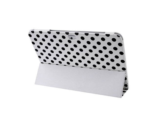 Polka Dot Trifold Stand Case voor Samsung Galaxy Note 10.1 (N8000)