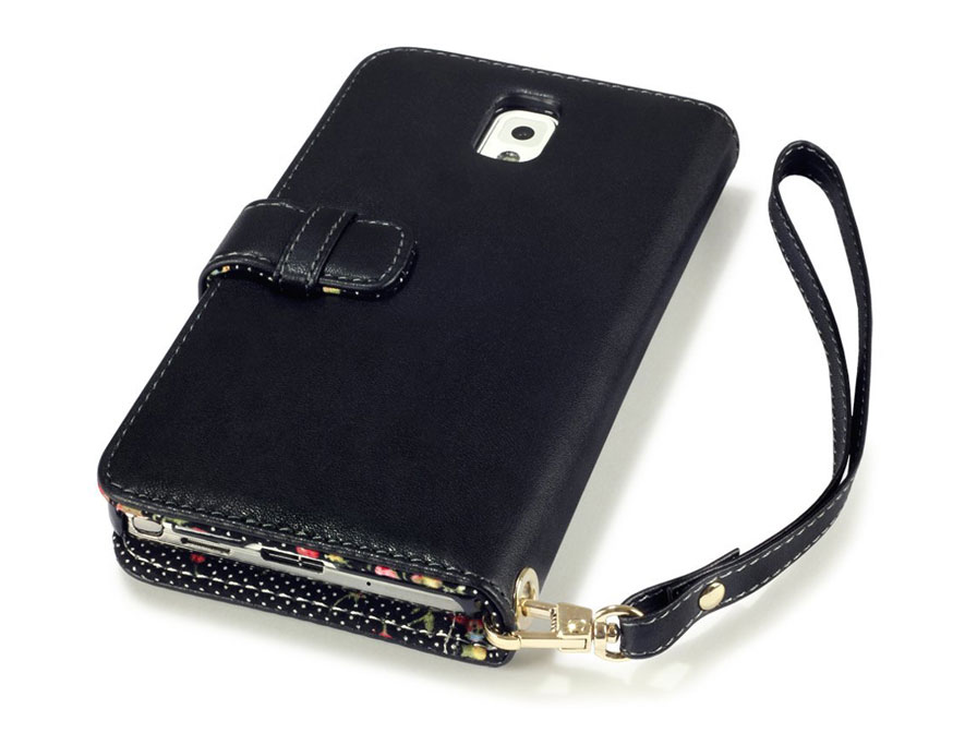 CaseBoutique Wallet Case met Bloemmotief Voering Samsung Galaxy Note 3
