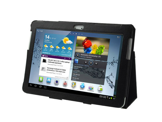 Kunstleren Stand Case voor Samsung Galaxy Tab 2 10.1