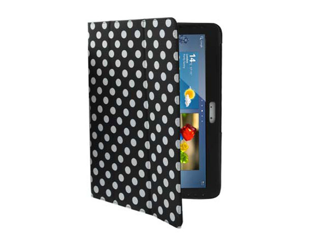Polka Dot Trifold Stand Case voor Samsung Galaxy Tab 2 10.1