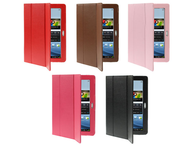 Trifold Kunstleren Case Samsung Galaxy Tab 2 10.1 (P5100/P5110)
