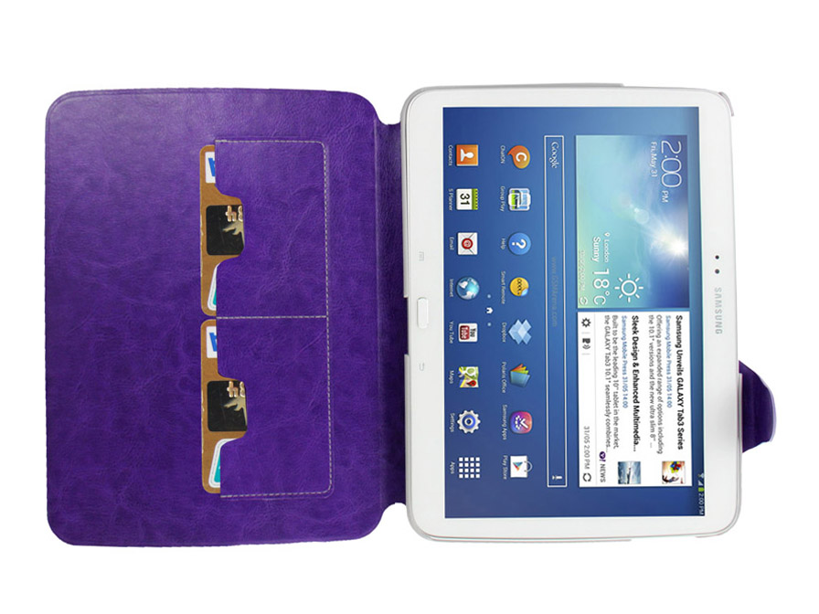Deluxe Stand Case - Samsung Galaxy Tab 3 10.1 hoesje
