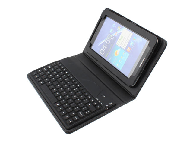 Keyboard Folio Leren Case Samsung Galaxy Tab 7.0 Plus
