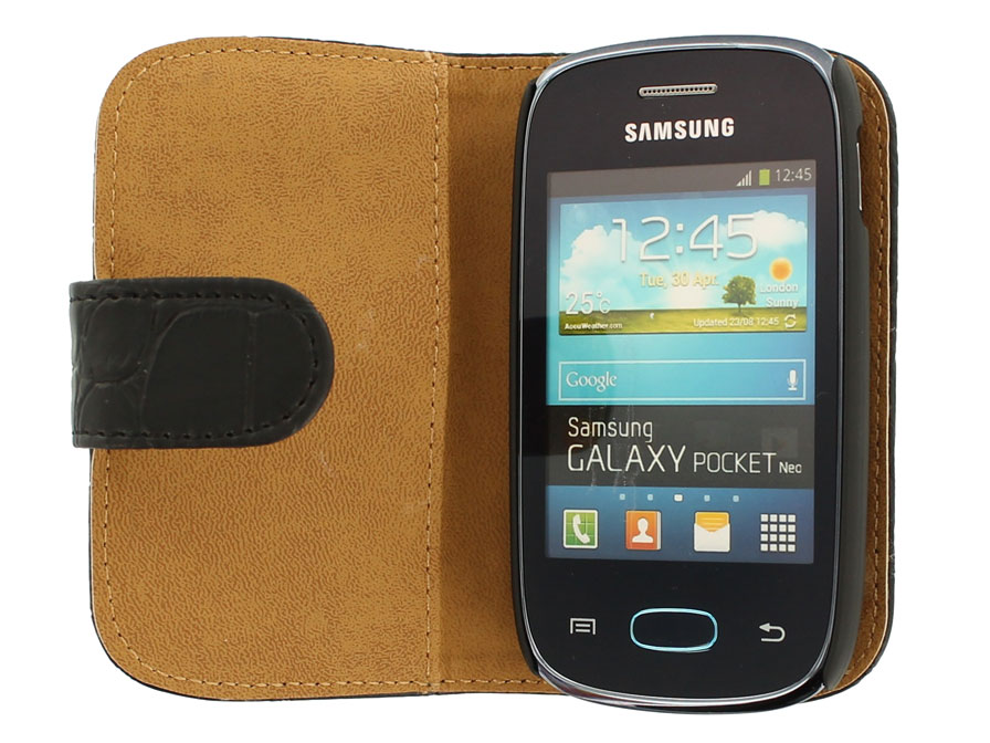 Croco Book Case Hoesje voor Samsung Galaxy Pocket Neo (S5310)