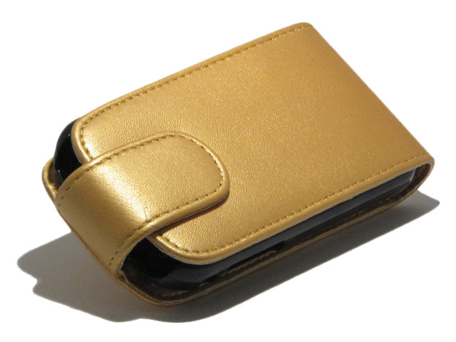 Golden Flip Case - Samsung Galaxy Y S5360 Hoesje