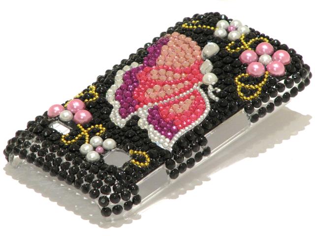Butterfly Diamond Case Hoes Samsung Galaxy Gio
