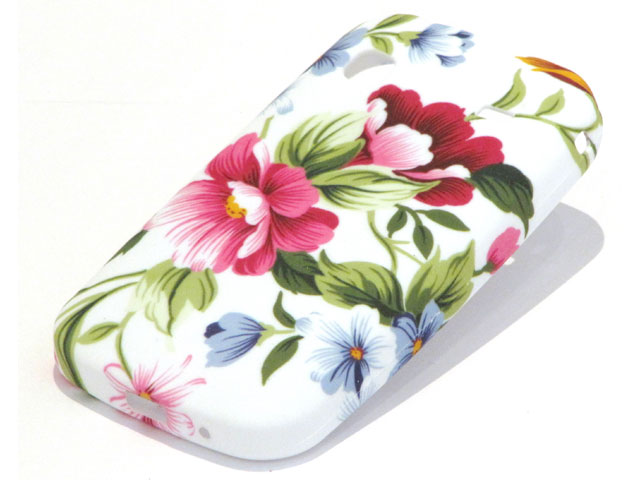 Elegant Flowers TPU Case Hoesje Samsung Galaxy Gio S5660