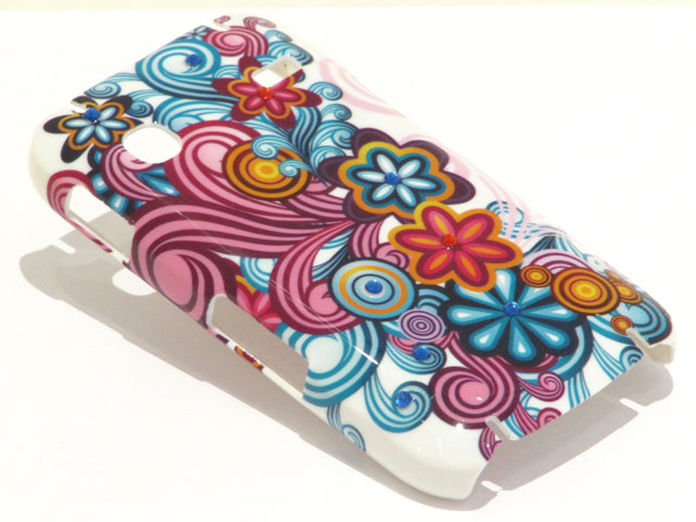 Crystals Funky Flowers Case Samsung Galaxy Gio S5660