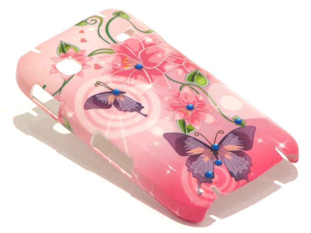 Crystals Sweet Butterflies Case Samsung Galaxy Gio S5660