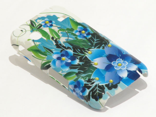 Crystals Tropic Flowers Case Samsung Galaxy Gio S5660