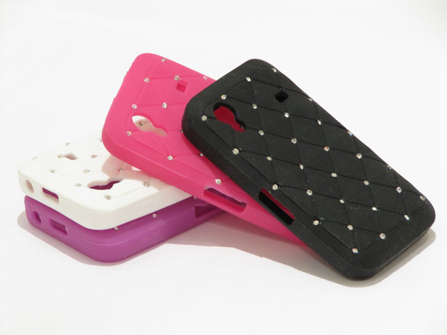 Diamond Silicone Skin Case voor Samsung Galaxy Ace