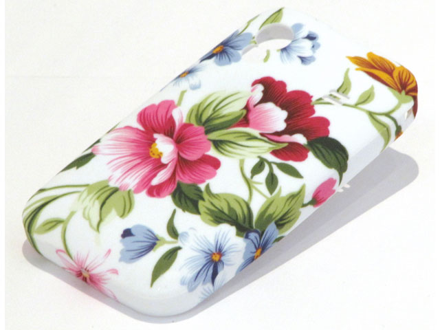 Elegant Flowers TPU Case Hoesje Samsung Galaxy Ace S5830