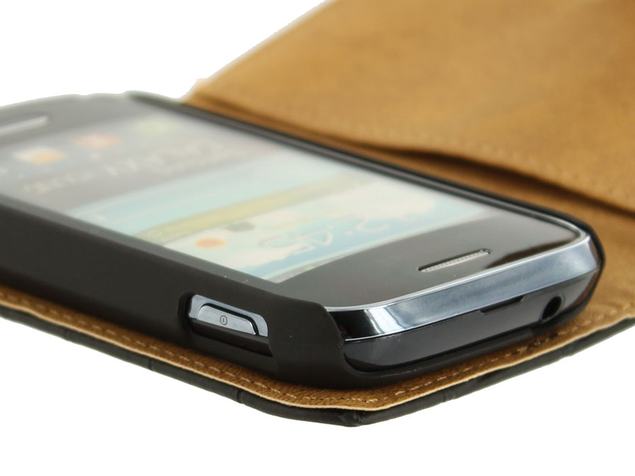 Croco Bookcase - Samsung Galaxy Young S6310 Hoesje