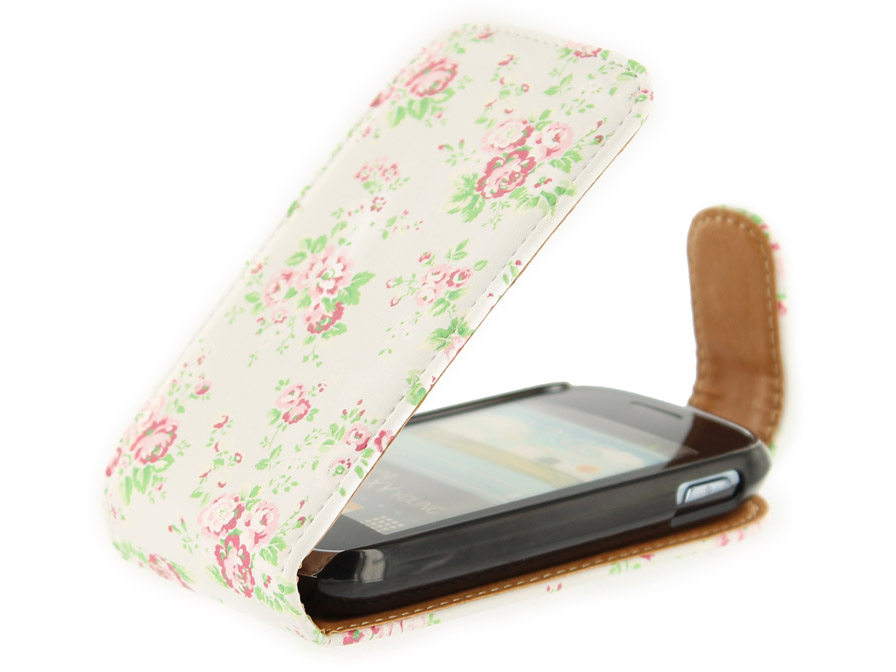 Flower Flip Case voor Samsung Galaxy Young (S6310)
