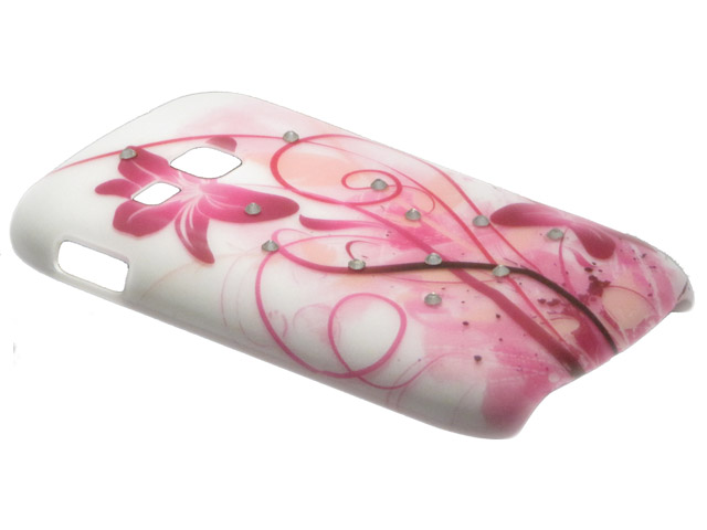 Crystals ''Pink Floral'' Case Samsung Galaxy Mini 2 (S6500)