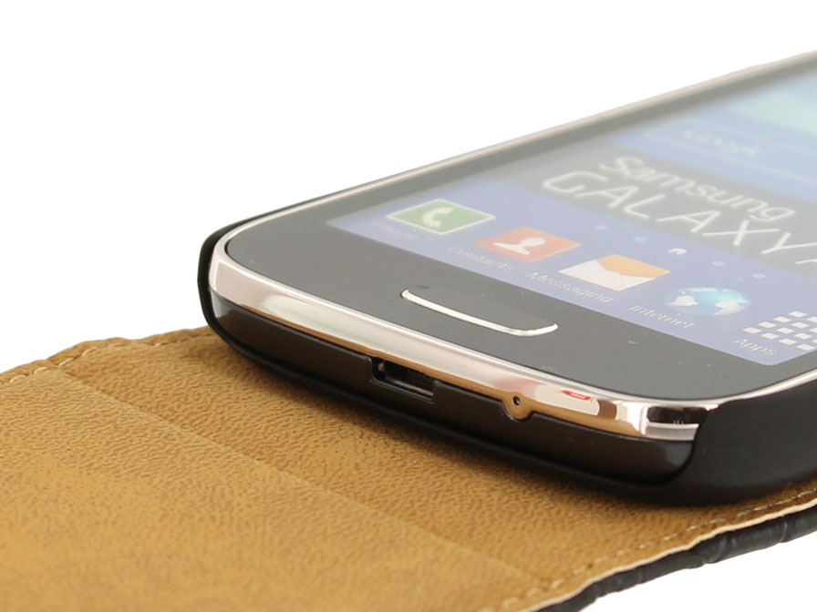 Croco Flip Case Hoesje voor Samsung Galaxy Ace 3