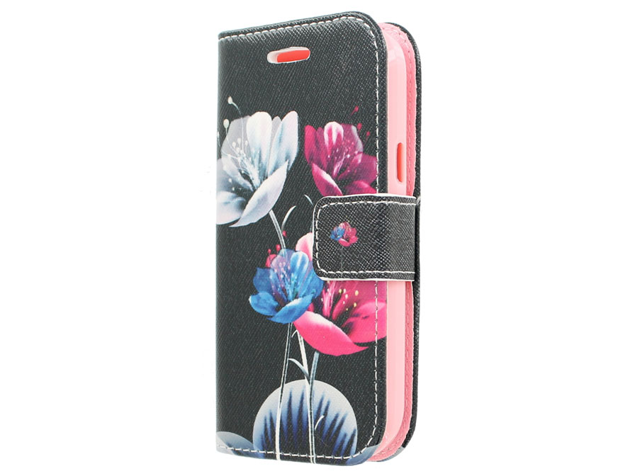 Beautiful Flowers Book Case - Samsung Galaxy Trend Lite Hoesje