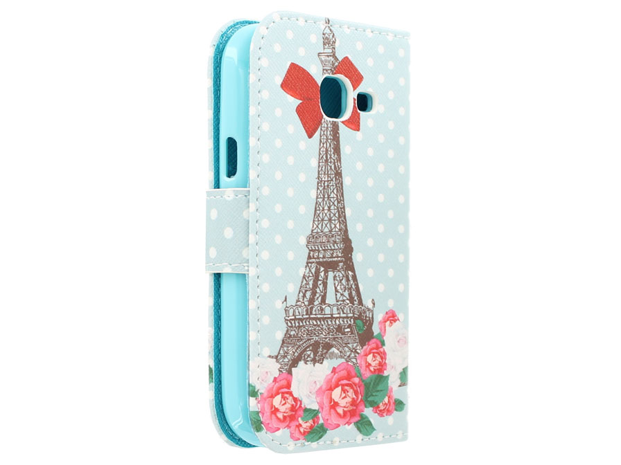 Sweet Paris Book Case - Samsung Galaxy Trend Lite hoesje