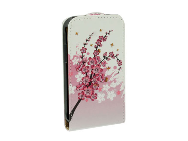 Chinese Blossom Kunstleren Flip Case Samsung Galaxy Ace Plus (S7500)