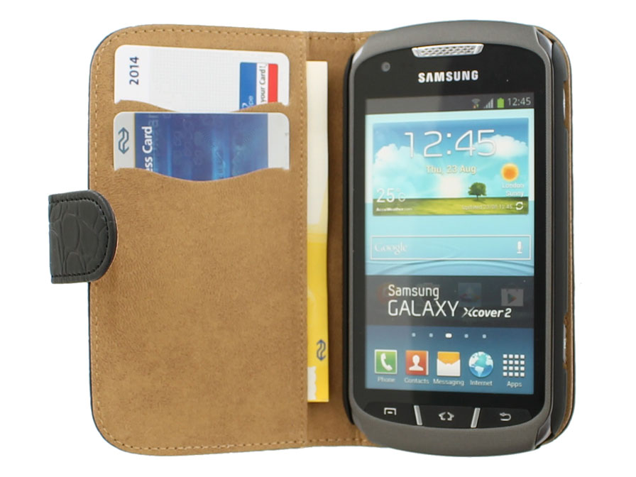 Croco Book Case Hoesje voor Samsung Galaxy Xcover 2